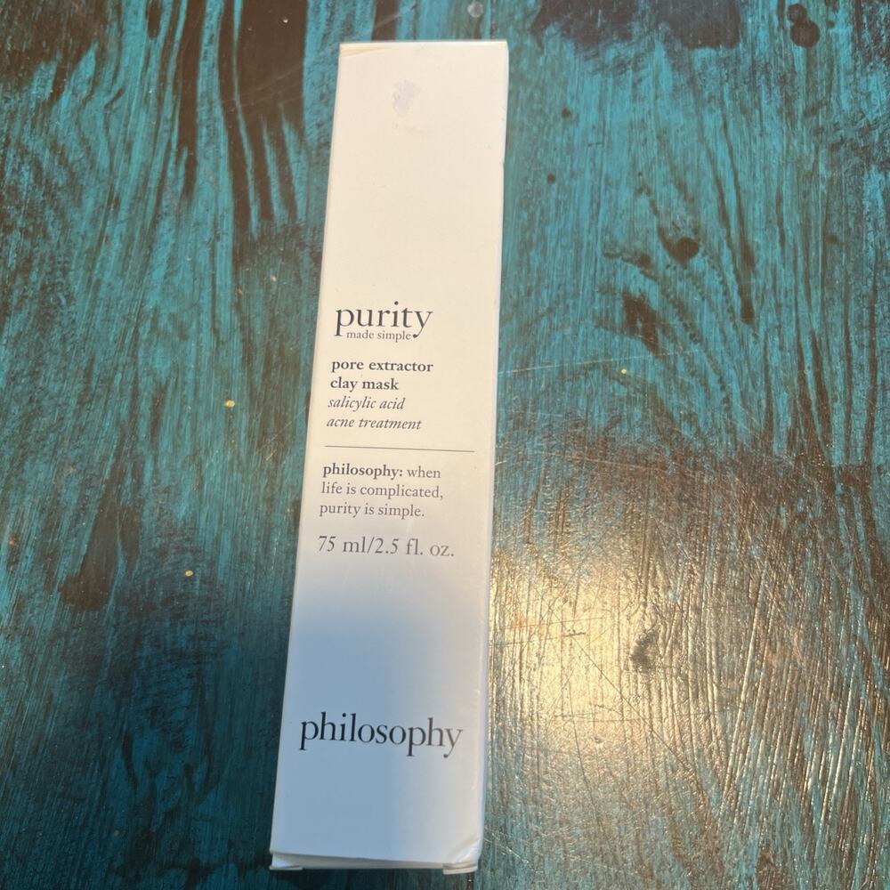 Philosophy Purity Made Simple Pore Extractor Clay Mask Brand New Sealed
